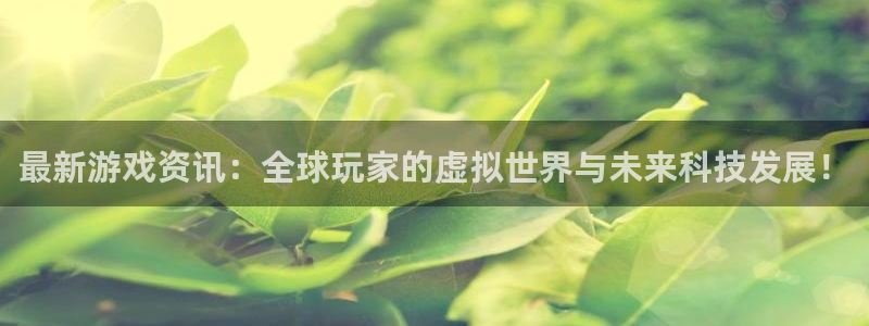 赢咖4登录：最新游戏资讯：全球玩家的虚拟世界与未来科技发展！